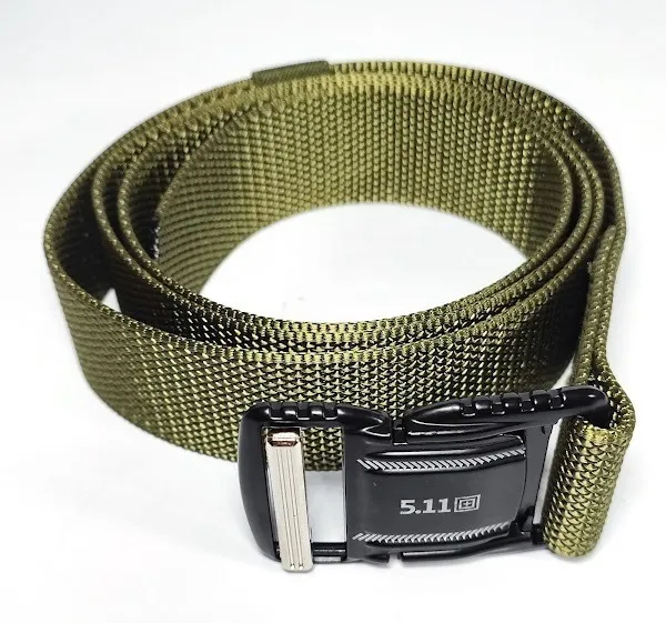 Cinturón Táctico Para Hombre Con Hebilla De Metal 511 Verde
