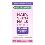 Hair Skin And Nails Nature's Bounty 150 CÃ¡psulas Sem Sabor