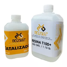 Resina Epoxica Transparente Decoart T100+ Manualidades 750g