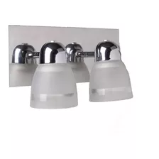 Aplique Pared / Techo Spot 2 Luces Cromo / Acero Inoxidable