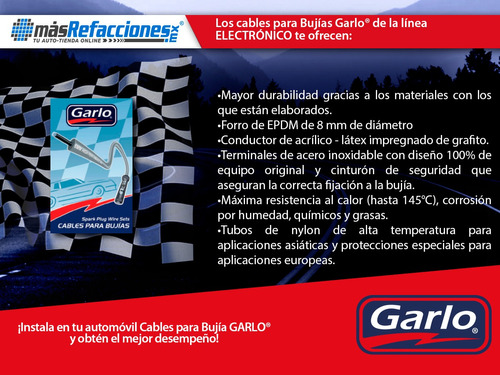 Kit Cables Bujias Capri 1.6l 16v 91 Al 94 Garlo Electronico Foto 4