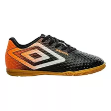 Tenis Futsal Umbro Warskin Jr-preto E Laranja