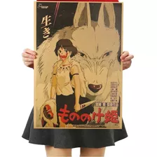 Poster Decorativo Princesa Mononoke - Studio Ghibli - B