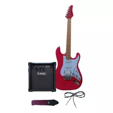 Kit Guitarra Eléctrica Kramer Focus Vt-211s Ruby Red