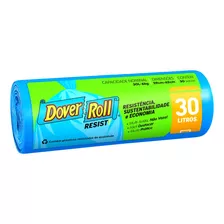 Saco Para Lixo 30l Dover Roll Resist 30 Unidades
