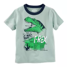 Camiseta Malha T-rex Cinza - Oshkosh Carters