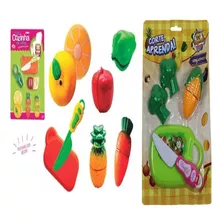 Kit Cozinha Infantil Com Frutas E Legumes + Acessorios Color