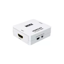 Pack Convertidor Hdmi A Rca Av/cvb L/r Video 1080p + Cables