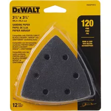 Dewalt Dwasptri12 - Papel De Lija Triangular De Grano 120 1
