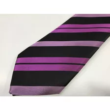 Corbata Negras Rayas Violetas