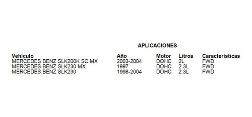 Filtro De Aire Mercedes Benz Slk230 Mx 1997 2.3l Mfi Fwd Gas Foto 4