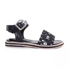 Sandalias Bajas Taco Bajo Dama Comoda Luna Chiara 760 Cshoes