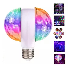 Lâmpadas Rgb Rotativa Globo Luz Led Palco Decoração Festa