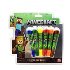 Marcadores Blow Pen Con Sellos Minecraft Original!