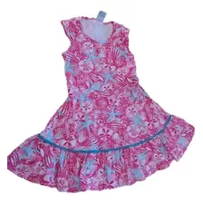 Vestido Infantil Fem. Malwee Tema Estrela Do Mar Rosa 1557