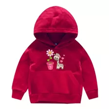 Moletom Infantil Blusa De Frio Girafinha Menina Quente Macio