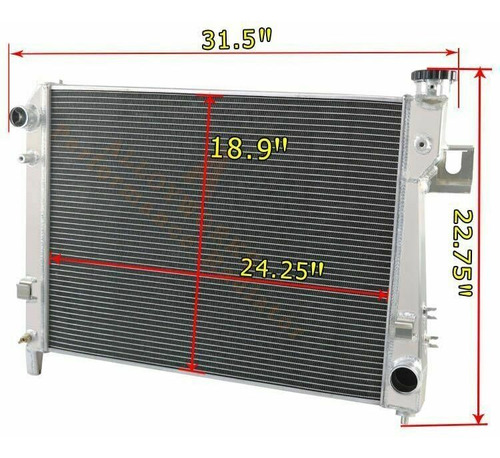 Aluminum Radiator For 2004-2009 Dodge Ram 1500 2500 350 Awrd Foto 7