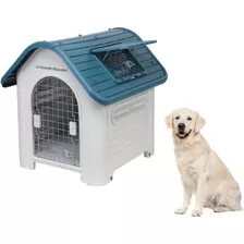 Casa Para Perro Térmica Teja Azul Grande 117 X 97 X 113 Cm