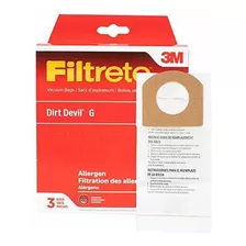 3 m Dirt Devil G Micro Filtrete Alergénico Bolsa Para Aspira
