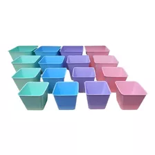 Maceta Cuadrada Color Pastel Nº 12 X 10 Unidades - Aqualive Color Surtidos Cuadrada Pastel