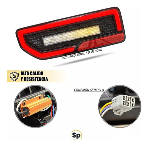 Calaveras Plug\u0026play Led Drl 4x4 Para Suzuki Jimny 21+ Rojo Foto 6