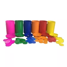 Brinquedos - Kit De Cofrinhos Coloridos Com Moedas