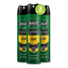 Brut Desodorante Sport Masculino 3 Unidades