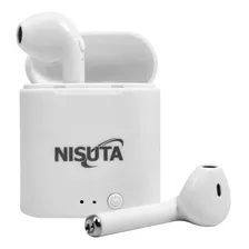 Auricular Inalambrico Bluetooth Nisuta Blancos Android Color Blanco Color De La Luz Blanco