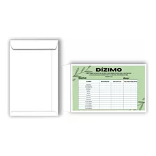 500 Envelope Para Dízimo E Oferta Ouro Personalizado 