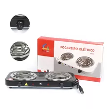 Fogão Elétrico 2 Bocas Cooktop Portátil 220v 3cores Promoção