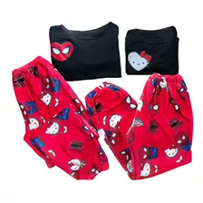 Pijama Dúo Novios Hello Kitty Y Spiderman Pantalón Y Playera