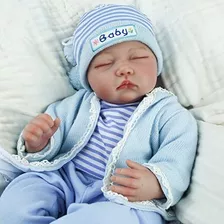 Charex Sleeping Reborn Baby Dolls Boy, 22 Pulgadas Realista 