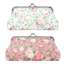 Oyachic - Cartera Para Mujer, Diseño Floral Con Cierre Flora