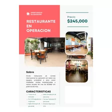 Traspaso Restaurante En Serrales Ventas Anuales Sobre Los 25 Millones No Incluye Local 