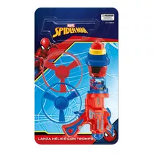 Spiderman Lanza Helice Con Trompo Luces Pronobel - Marvel