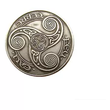 Moeda Da Sorte Viking Runas Triquetra Dólar Custom Vikings