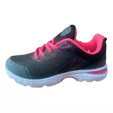 Tenis Kappa Preto E Pink Feminino Impact 10kp119