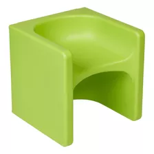 Ecr4kids Tri-me Cube - Silla De Plástico Verde Lima