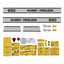 Kit Adesivos Compatível Trator Massey Ferguson Mf 650 R476