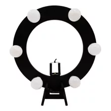 Iluminador Ring Light De Mesa 36 Cm Diâmetro C/ 06 Soquetes