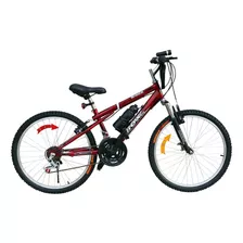Bicicleta Box Bike Mtb Con Suspensión Delantera Aro 24 Rojo