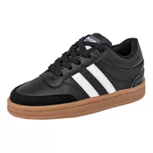 Tenis Junior Jhos Dkda 7151 Negro Blanco 22-25 117-505