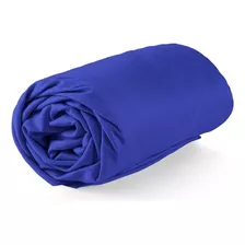 Lençol Cama Casal Queen Avulso Com Elastico Atacado Cores Cor Azul Desenho Do Tecido Liso