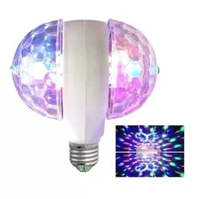 Set X2 Unidades Luces Doble Fiesta Bolichera Giratoria Color