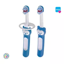 Escova Dental Infantil Mam Baby's Brush (6m+) 2 Unid- Azul