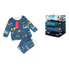 Pack 3 Pijama Conjunto Niña Forro Polar Pantalon + Poleron