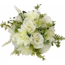 Buquê Bouquet Noiva Casamento Branco Desconstruído Realista