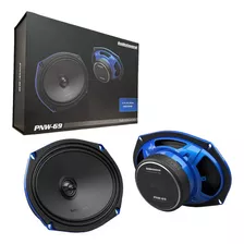 Bocinas Audiocontrol Pnw-69 Coaxiales 6x9 Pulgadas 100 Rms Color Negro Con Azul