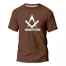 Camiseta Básica Algodão Premium Estampa Digital Arquitetura