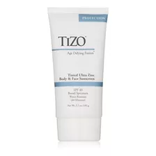 Tizo Ultra Zinc Body Y Face Sunscreen Tinted Spf 40, 3.5 Oz